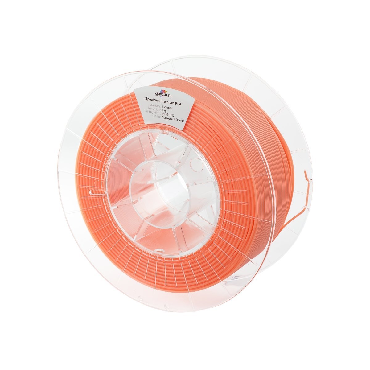Køb Spectrum Filaments - PLA - 1.75mm - Fluorescent Orange - 1 kg filament - Pris 160.00 kr.