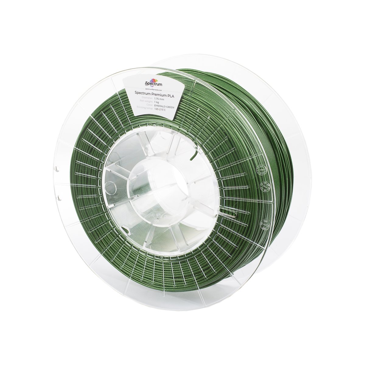 Køb Spectrum Filaments - PLA - 1.75mm - Emerald Green - 1 kg - Pris 144.00 kr.