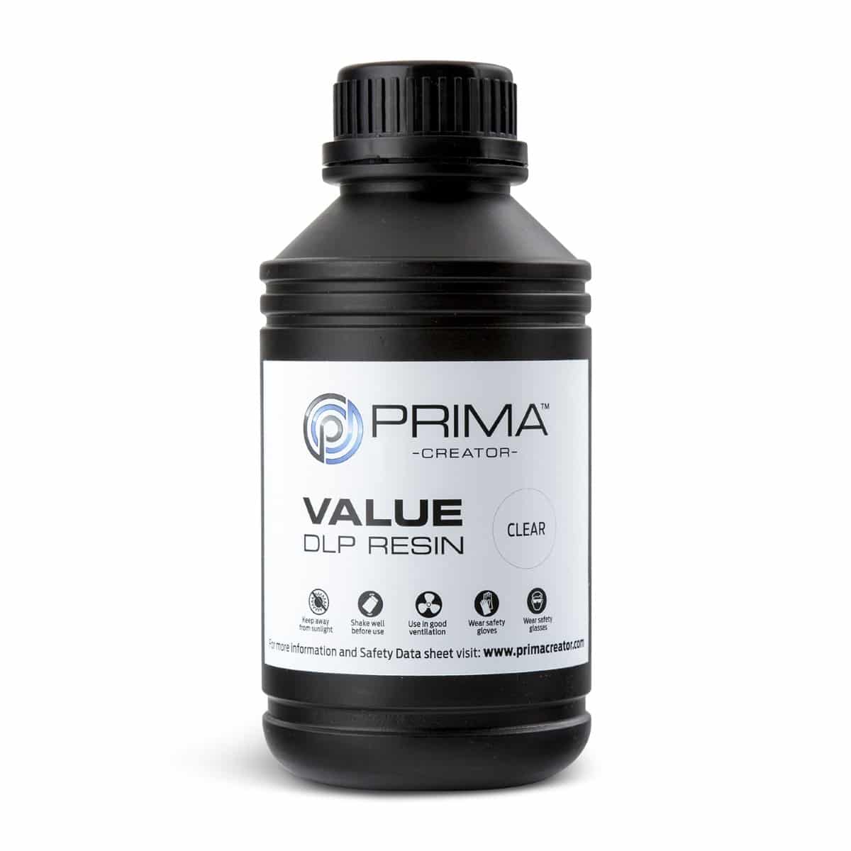 Billede af PrimaCreator Value UV / DLP Resin - 500 ml - Clear