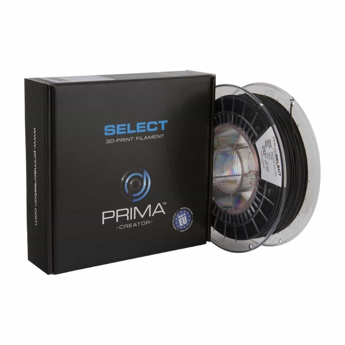 Køb PrimaSelect NylonPower Carbon Fibre - 1.75mm - 500g - Natural - Black 3d printer - Pris 425.00 kr.