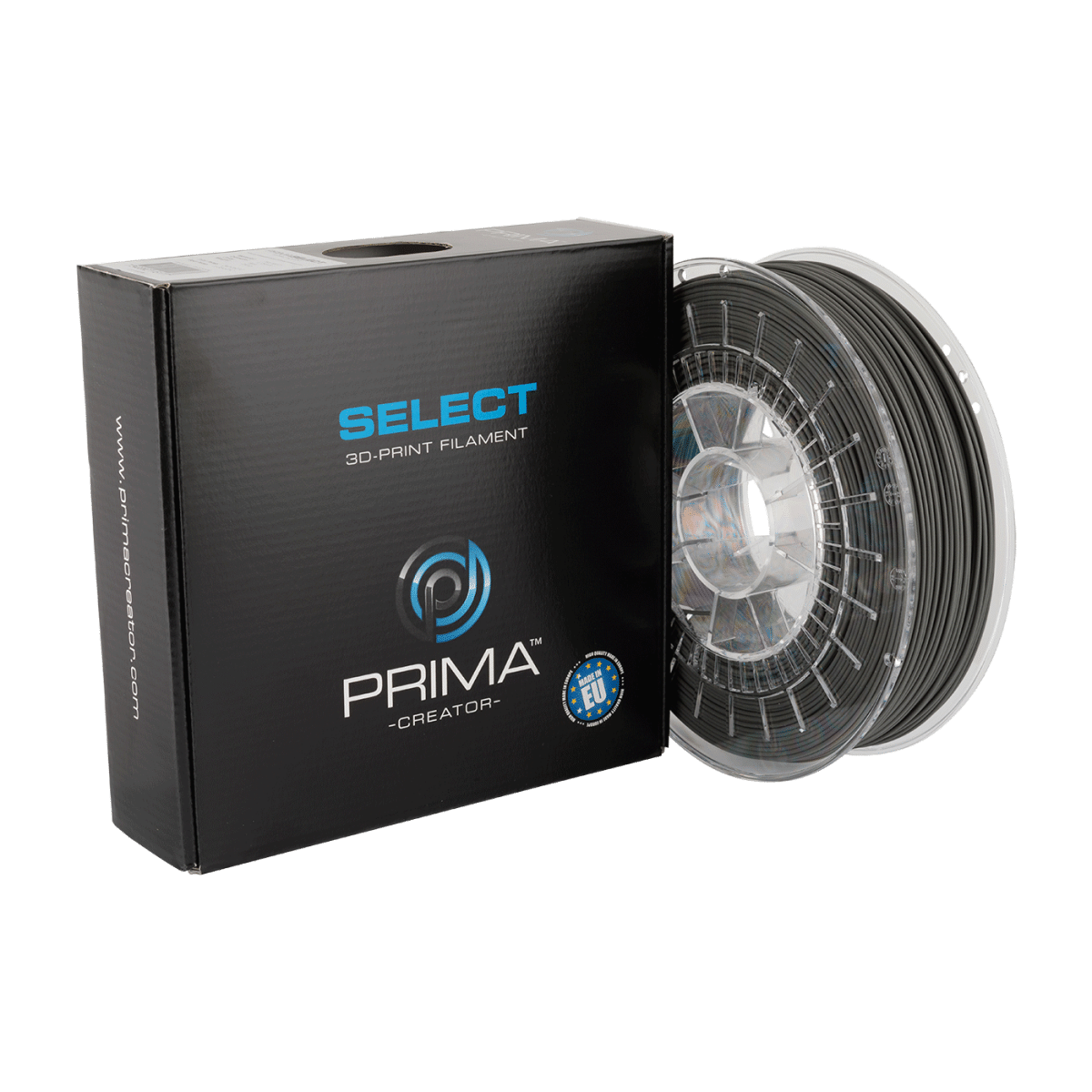 Køb PrimaSelect PLA Matt - 1.75mm - 750 g - Grey 3d printer - Pris 210.00 kr.