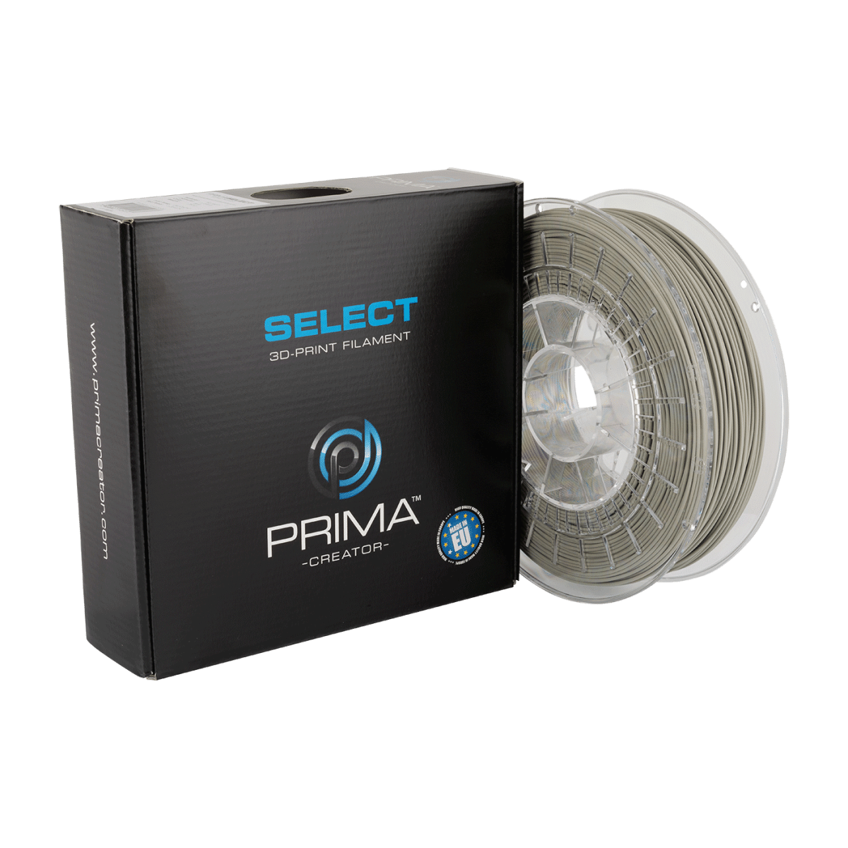Køb PrimaSelect PLA Matt - 1.75mm - 750 g - Moss Grey 3d printer - Pris 210.00 kr.