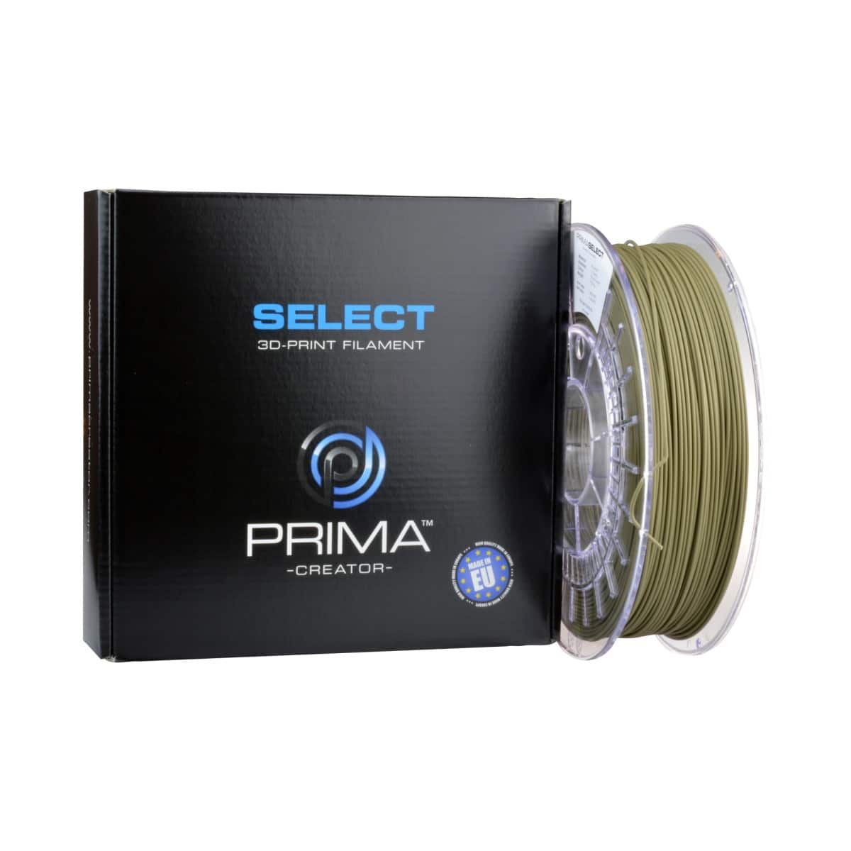 Køb PrimaSelect PLA Matt - 1.75mm - 750 g - Olive Green - Pris 210.00 kr.