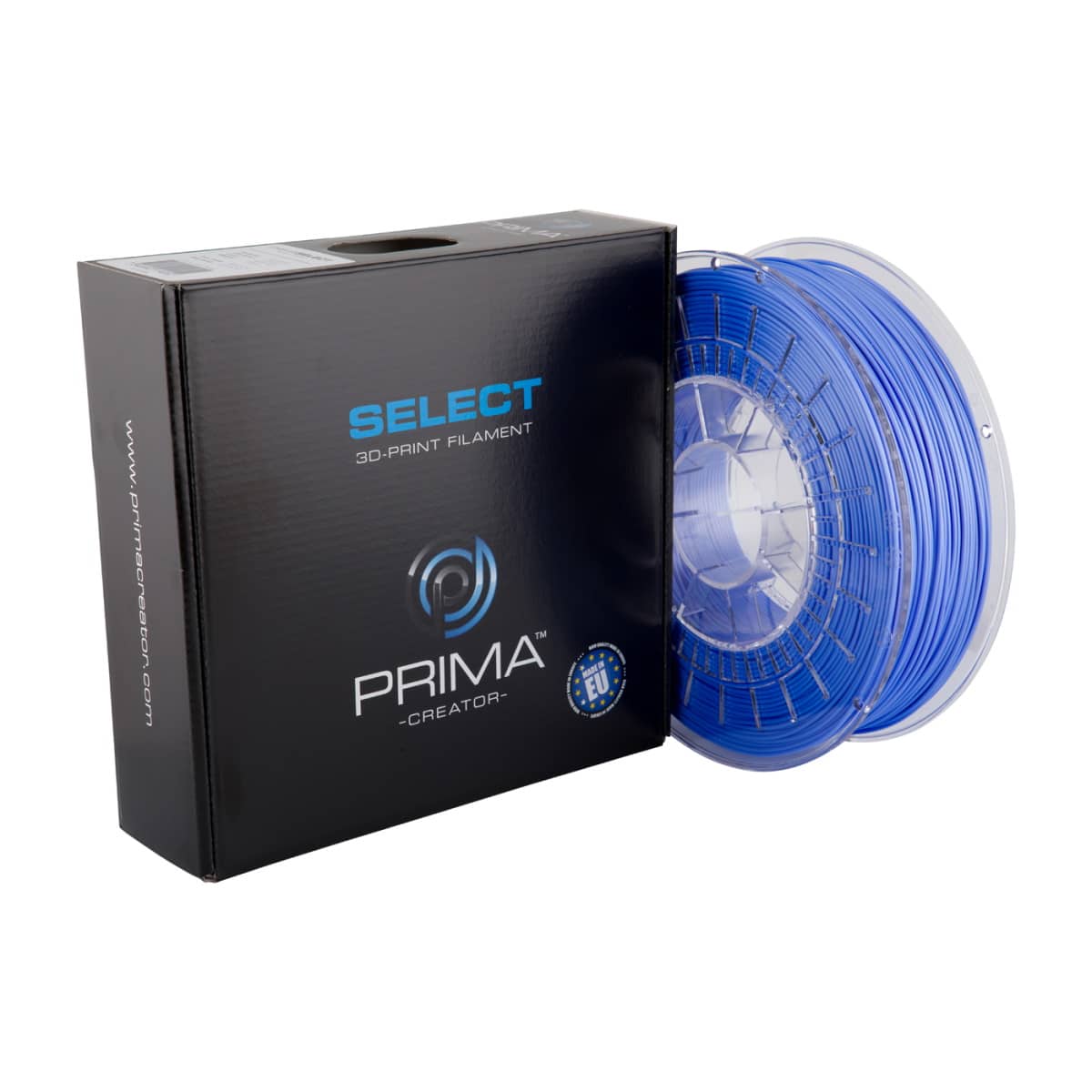 Køb PrimaSelect PLA Satin - 1.75mm - 750 g - Blue - Pris 210.00 kr.