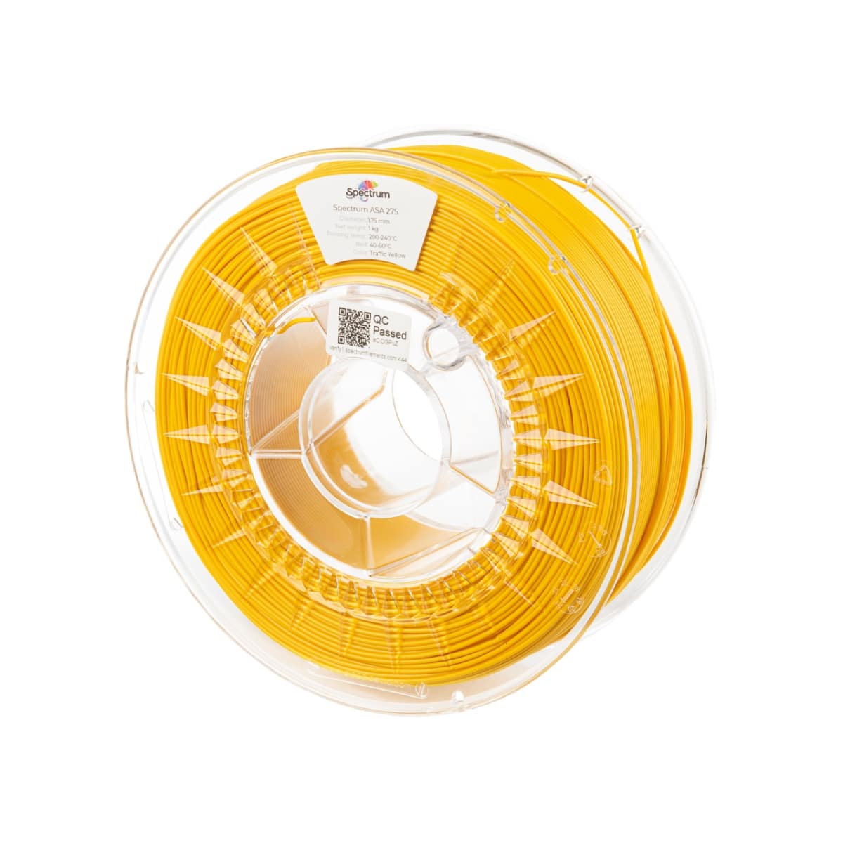 Køb Spectrum Filaments - ASA - 1.75mm - Traffic Yellow - 1 kg filament - Pris 210.00 kr.