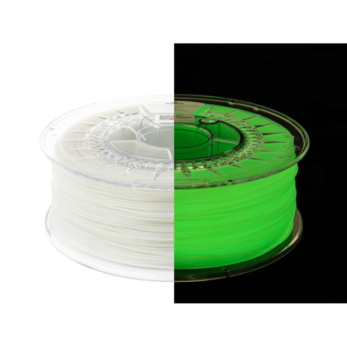 Køb Spectrum Filaments - PETG Glow In The Dark - 1.75mm - Yellow/Green - 1 kg - Pris 290.00 kr.
