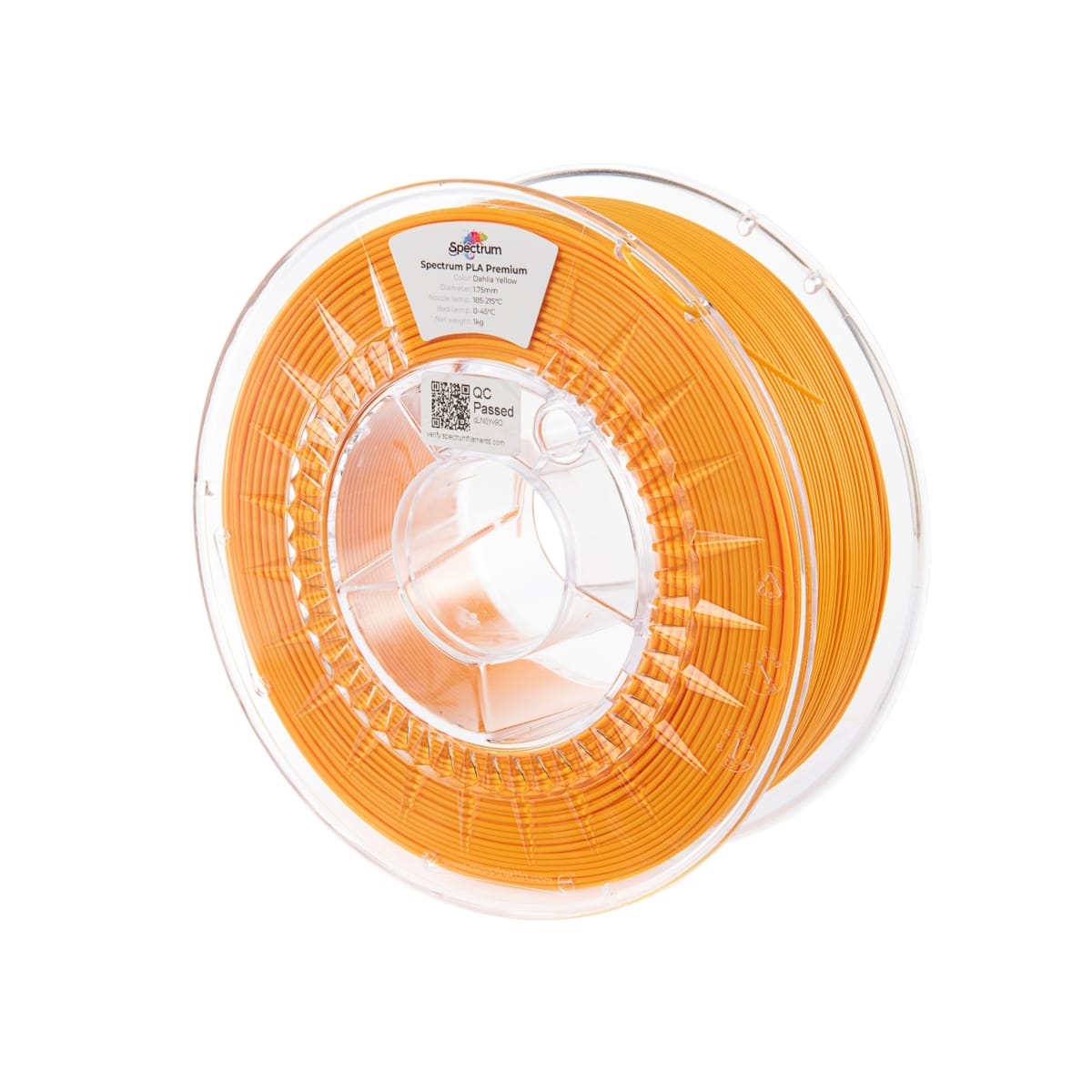 Køb Spectrum Filaments - PLA - 1.75mm - Dahlia Yellow - 1 kg filament - Pris 160.00 kr.