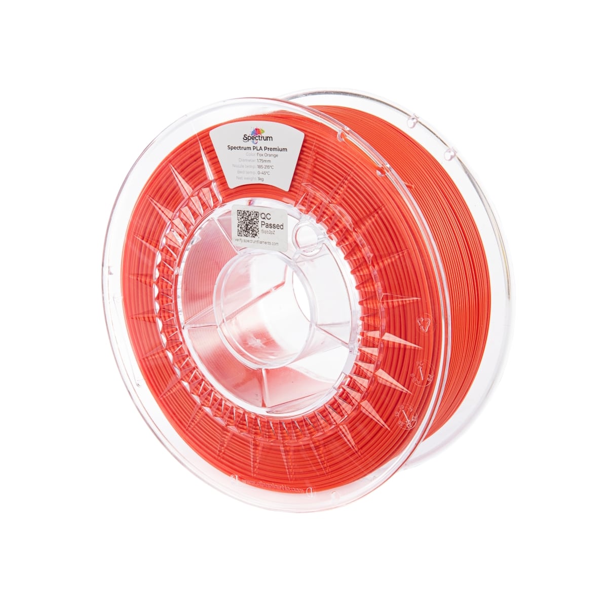 Køb Spectrum Filaments - PLA - 1.75mm - Fox Orange - 1 kg filament - Pris 160.00 kr.