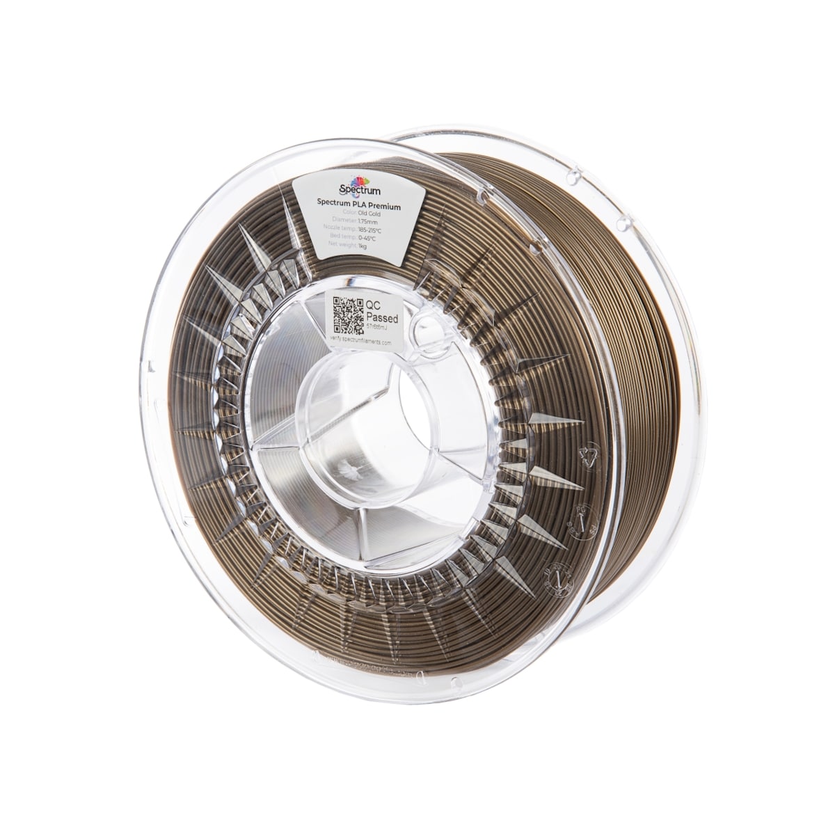 Køb Spectrum Filaments - PLA - 1.75mm - Old Gold - 1 kg filament - Pris 160.00 kr.