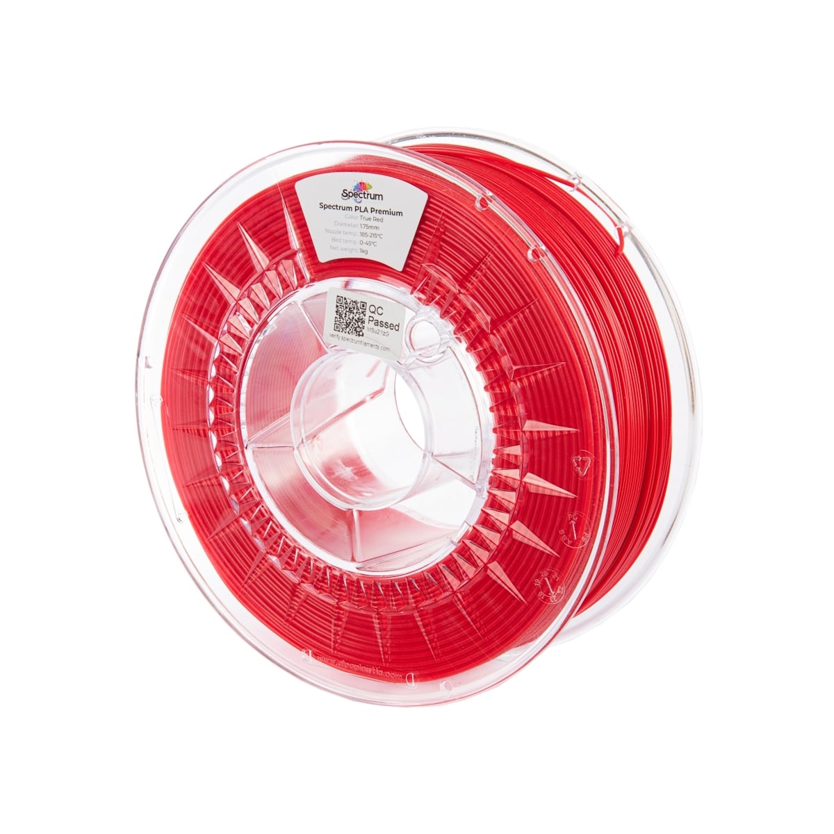 Køb Spectrum Filaments - PLA - 1.75mm - True Red - 1 kg filament - Pris 160.00 kr.