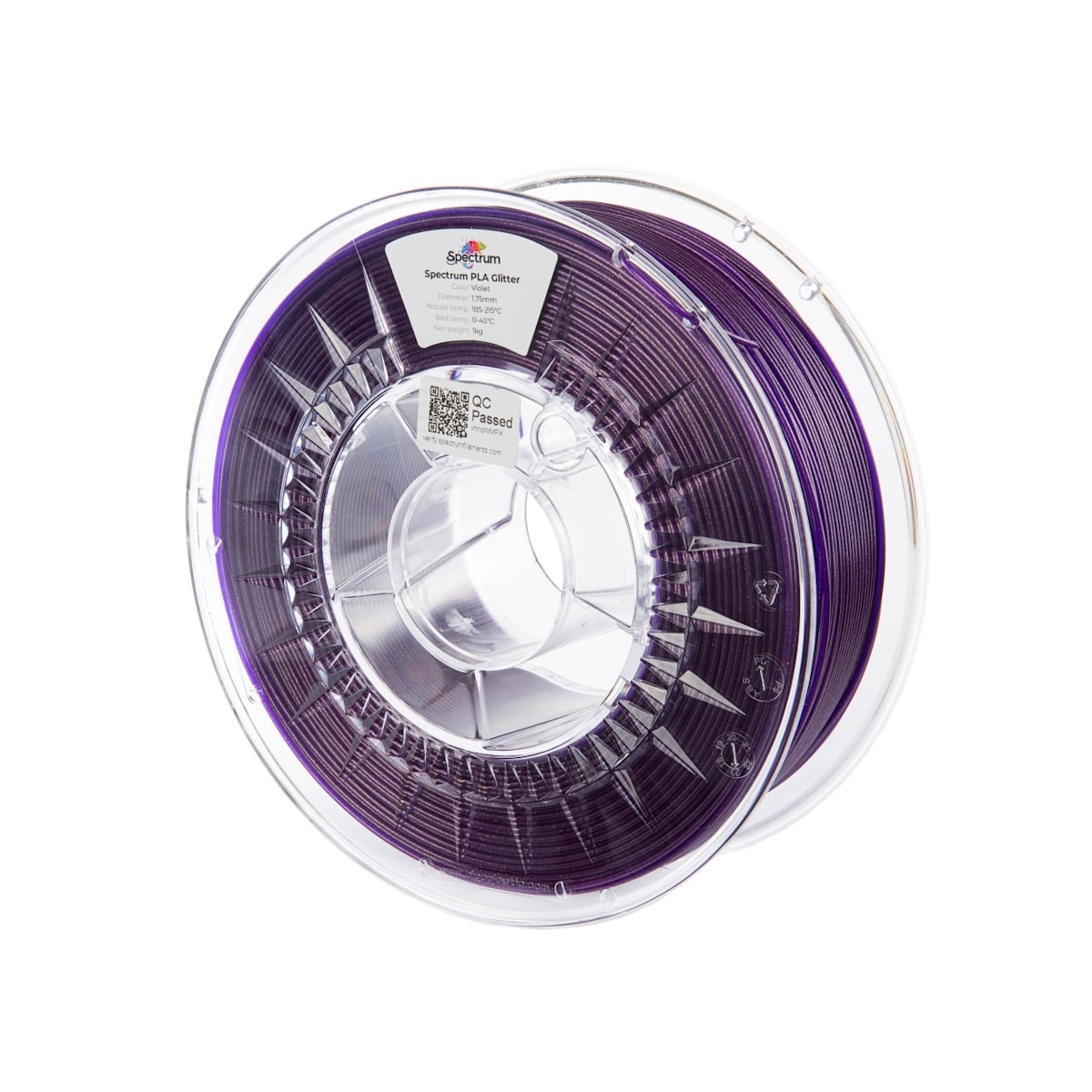 Køb Spectrum Filaments - PLA - 1.75mm - Violet - 1 kg filament - Pris 180.00 kr.