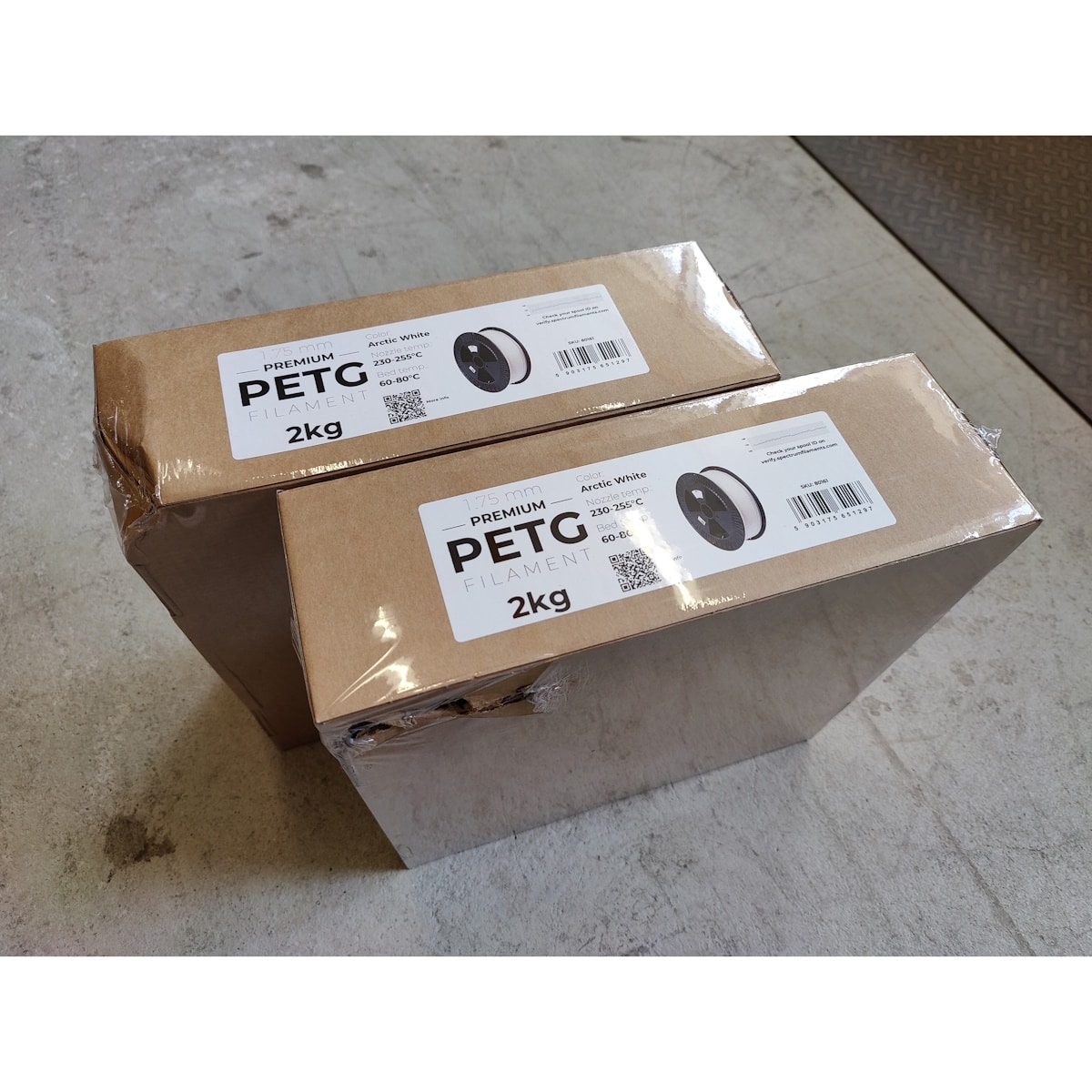 Køb Spectrum Filaments - PETG - 1.75mm - Arctic White - 2 kg - Pris 199.00 kr.
