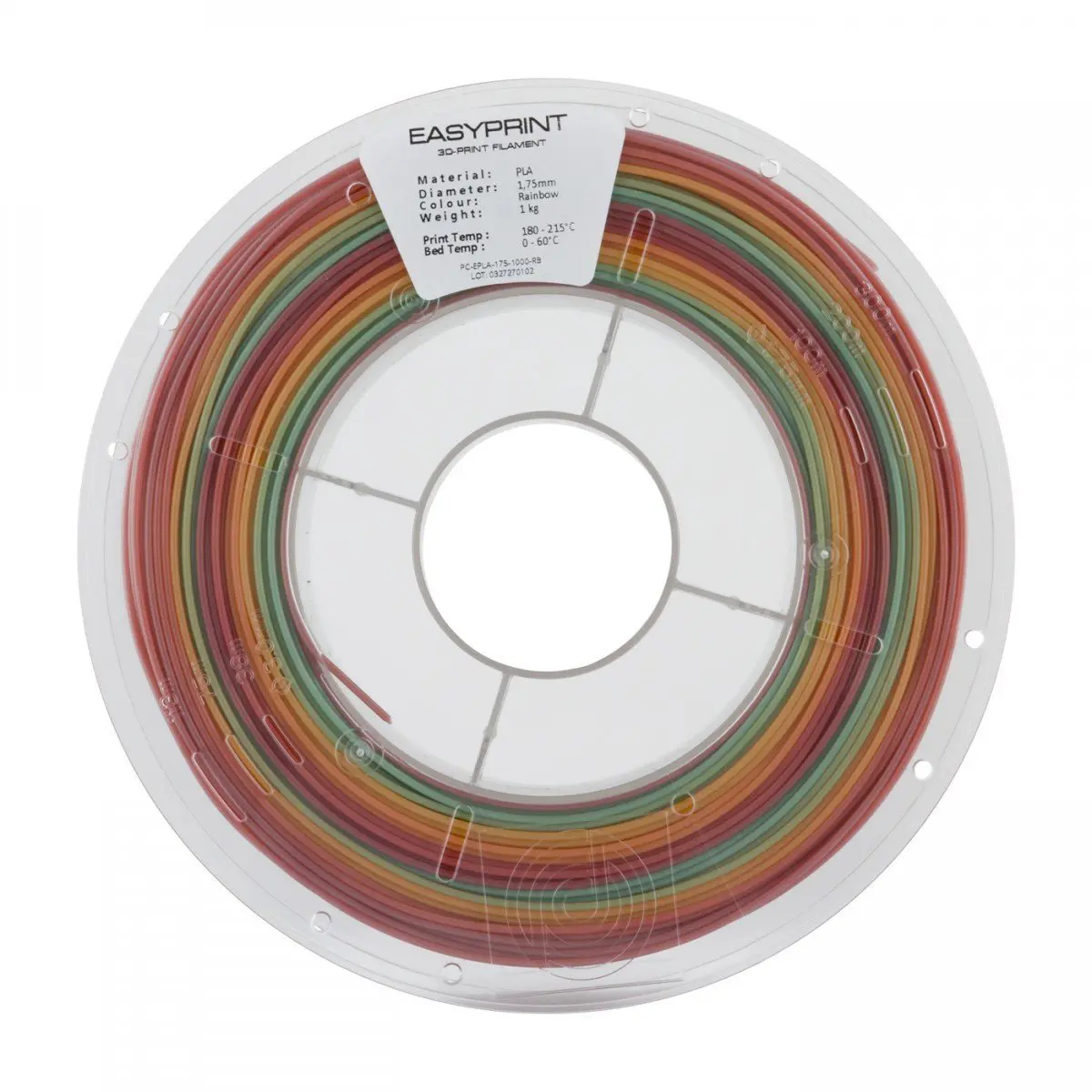 EasyPrint PLA 1.75mm 1kg Rainbow Side