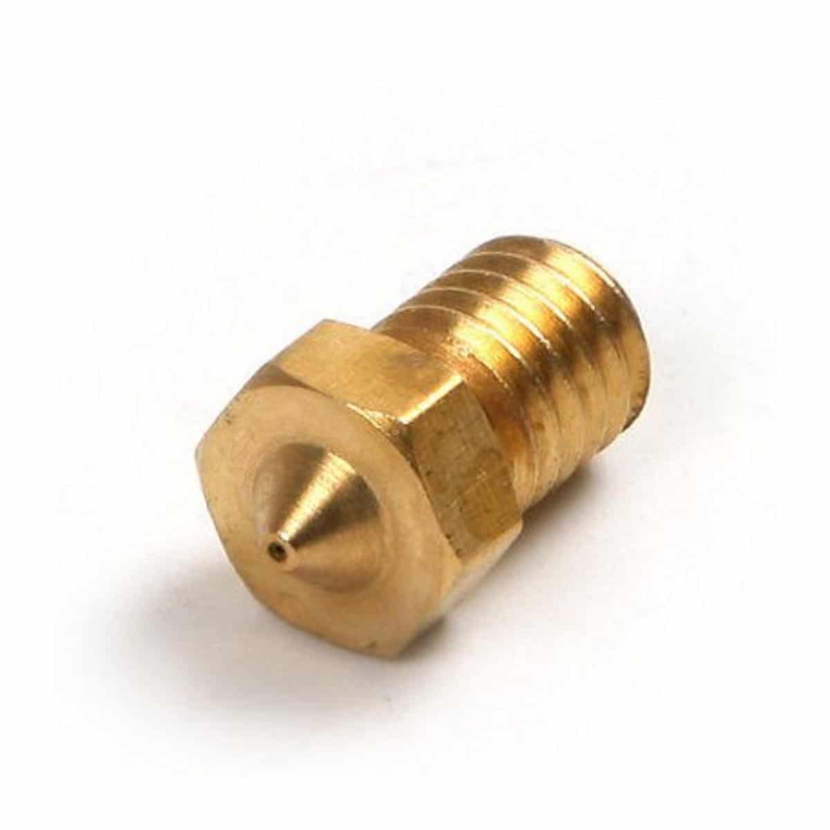 Se M6 brass nozzle 0,8mm hos 3DStore.dk