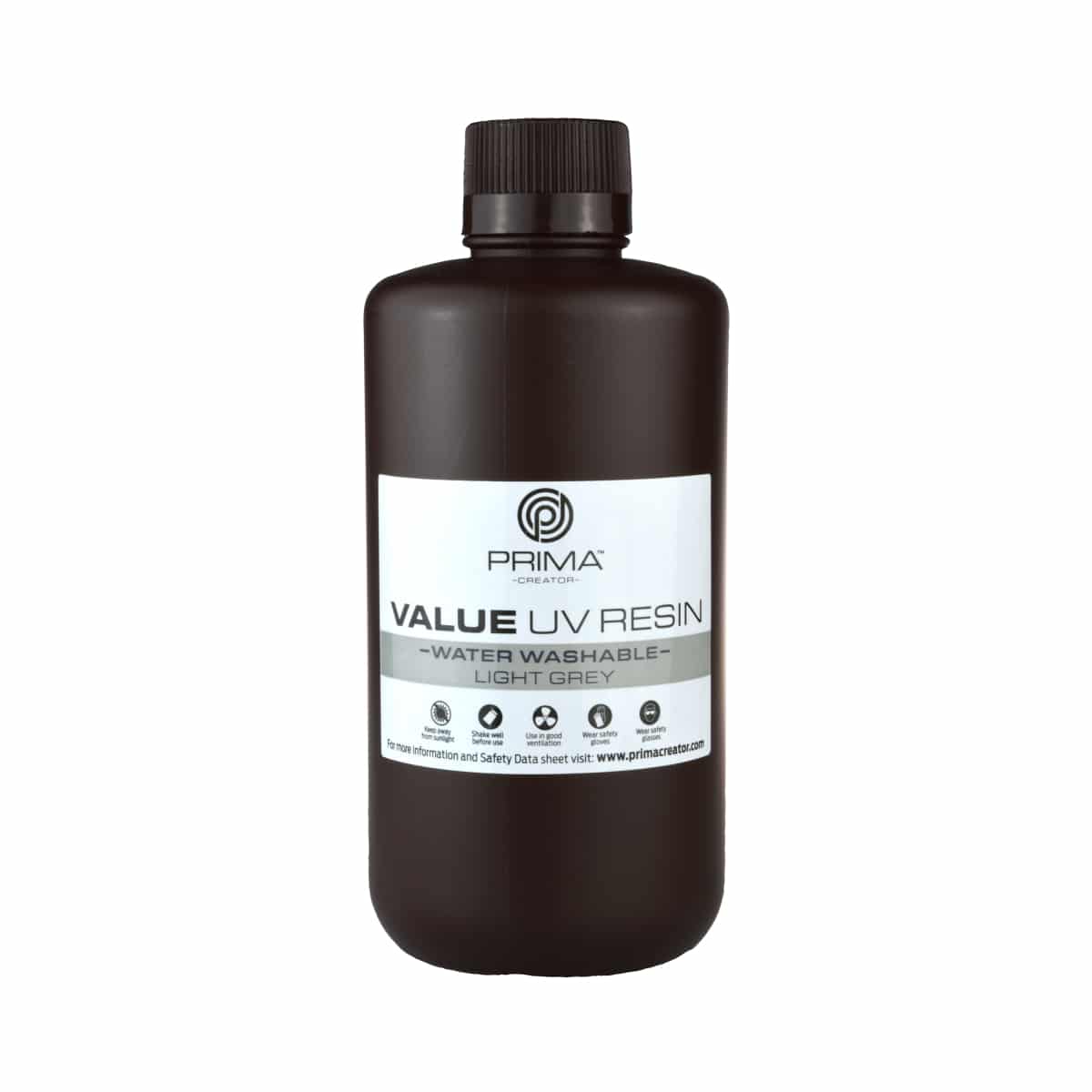 PrimaCreator Value PETG Grigio 1.75mm 1kg, Filamento Per Stampanti 3D Su Bobina Di Carta