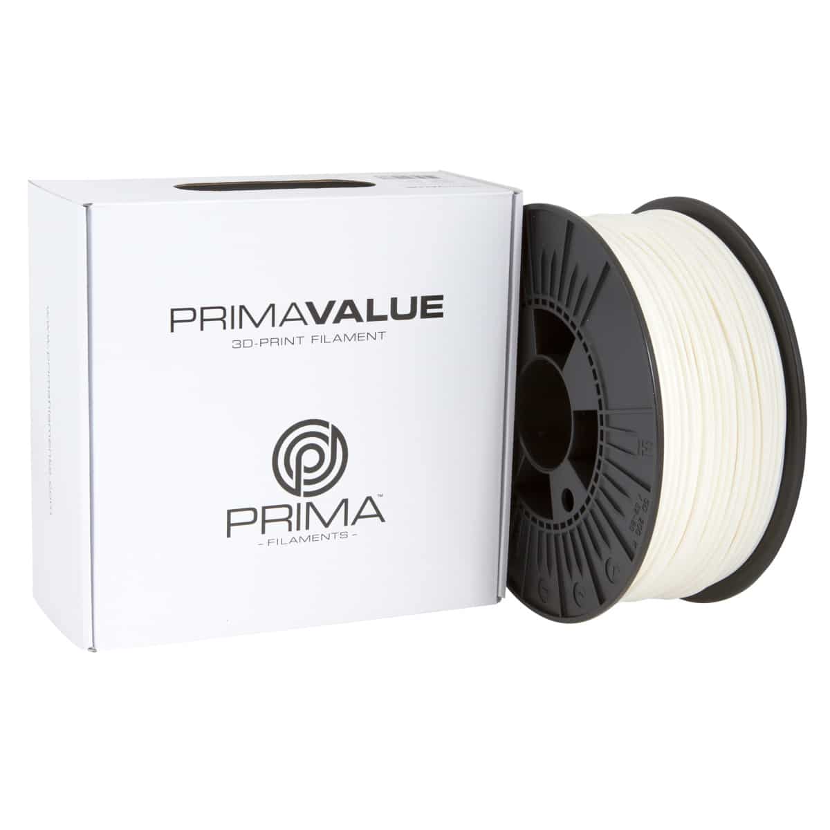 Køb PrimaValue ABS Filament - 2.85mm - 1 kg - White - Pris 200.00 kr.