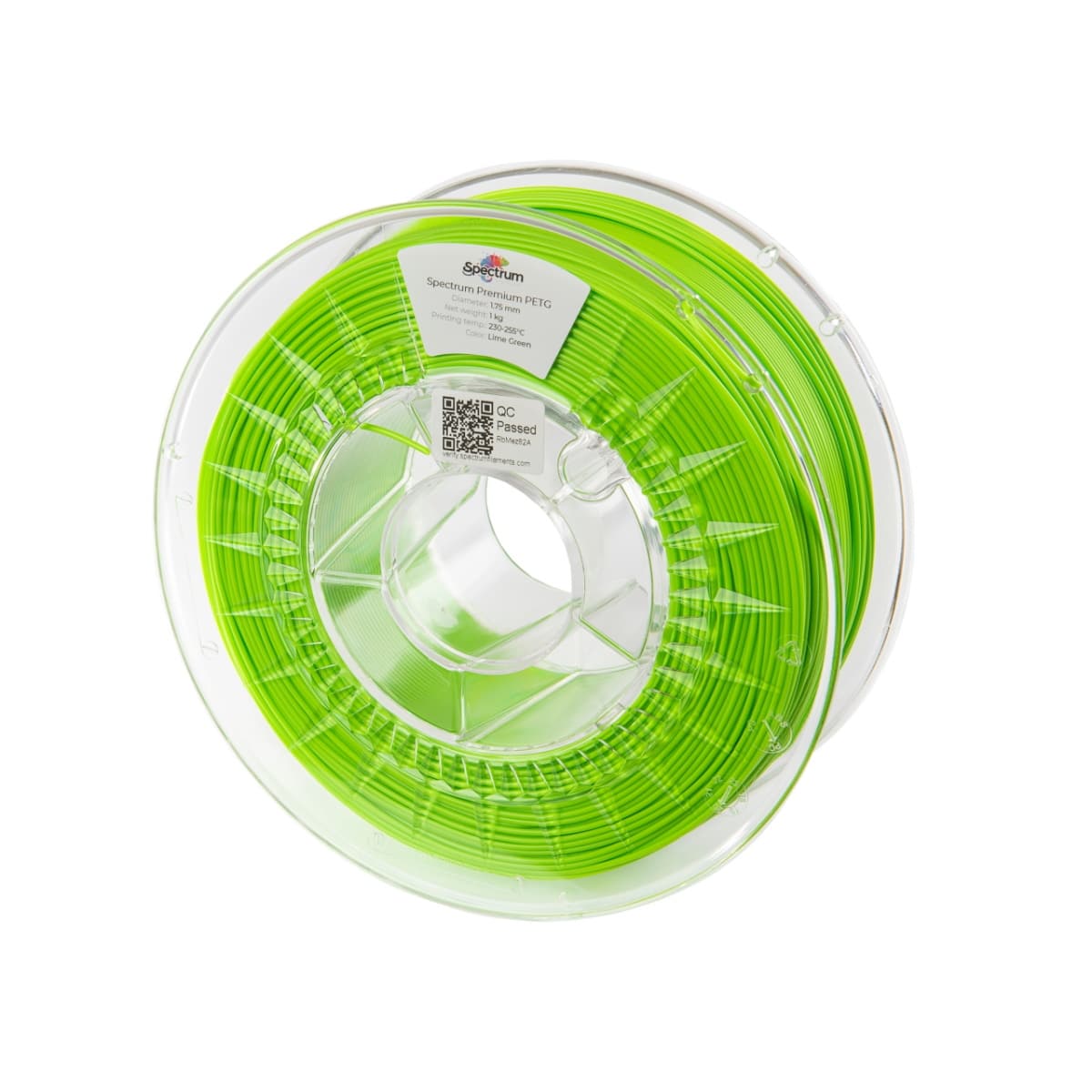 Køb Spectrum Filaments - PETG - 1.75mm - Lime Green - 1 kg - Pris 159.00 kr.
